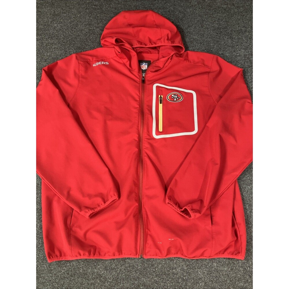 NFL San Francisco 49ers G-III Soft Shell Full-Zip Hooded Jacket Red Men's XXL